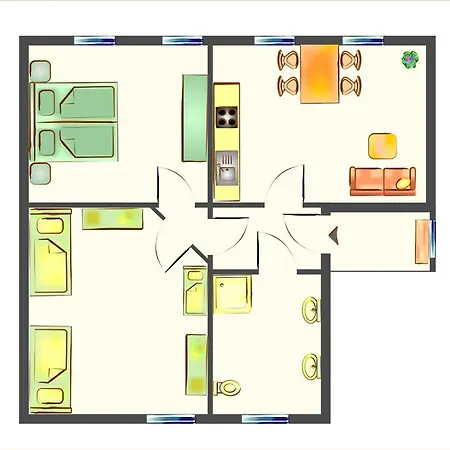 Lägenhet Familienidyll Nemo